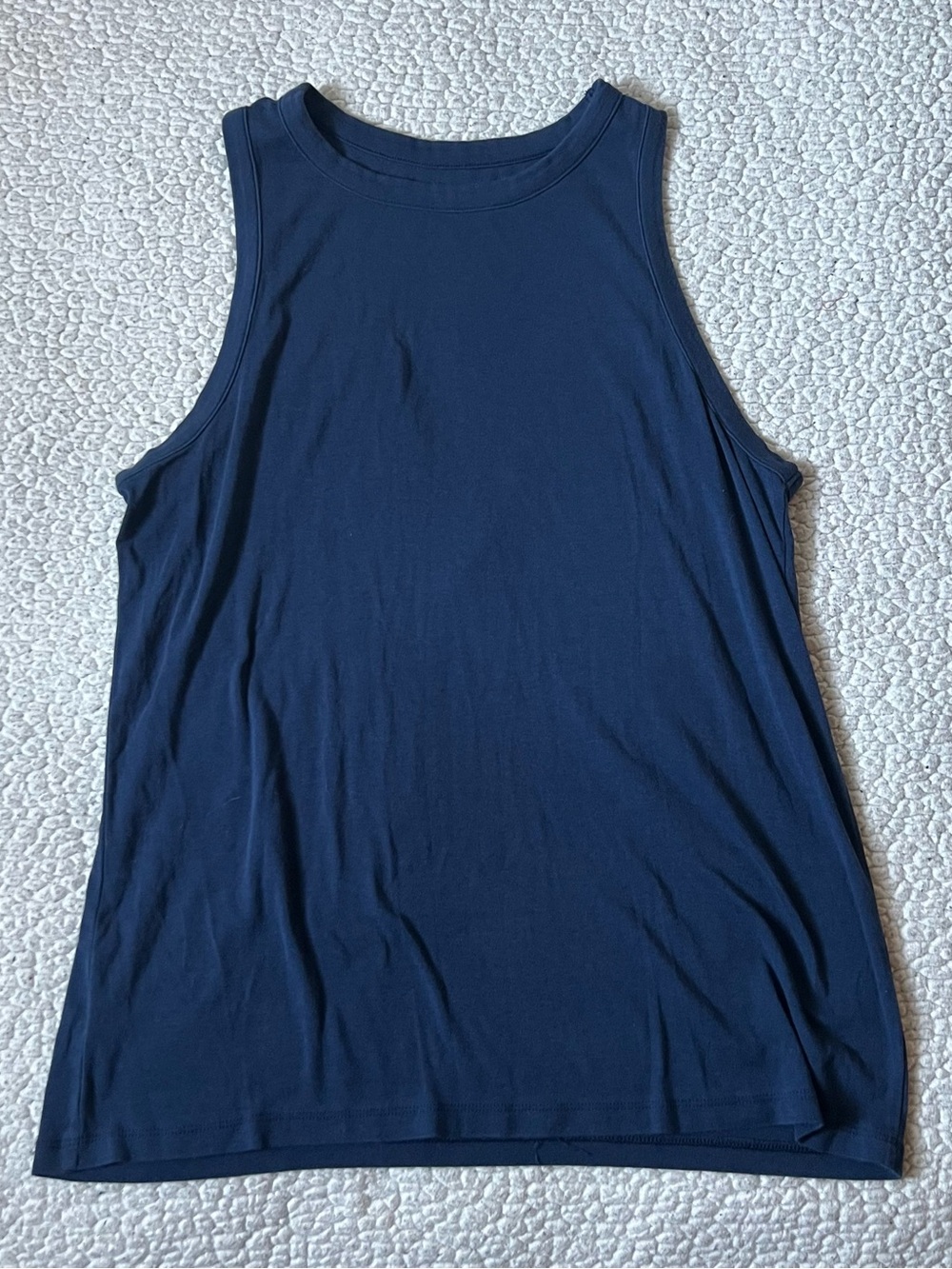 Time and Tru Navy Ribbed High Neck Tank